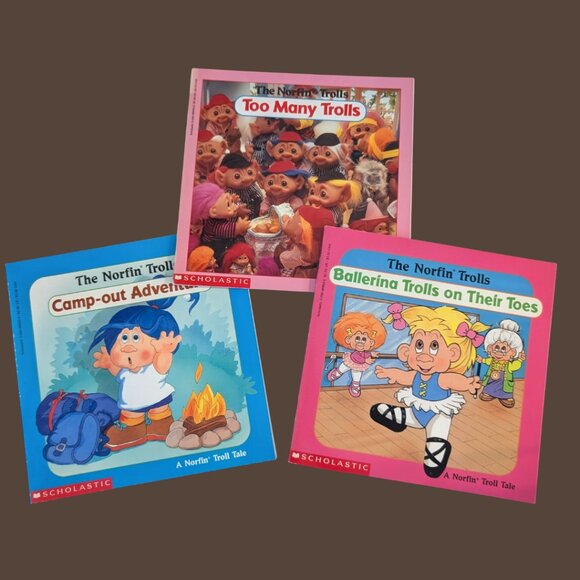 Vintage Norfin Trolls Scholastic Lot (Set of 3) - Picture 1 of 1